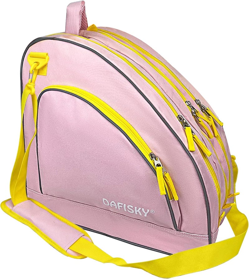 DAFISKY Roller Skate Bag - Ice Skate Bag Fits Inline Skates Quad Skates Rollerblades Figure Skates for Women Men Youth - Image 1